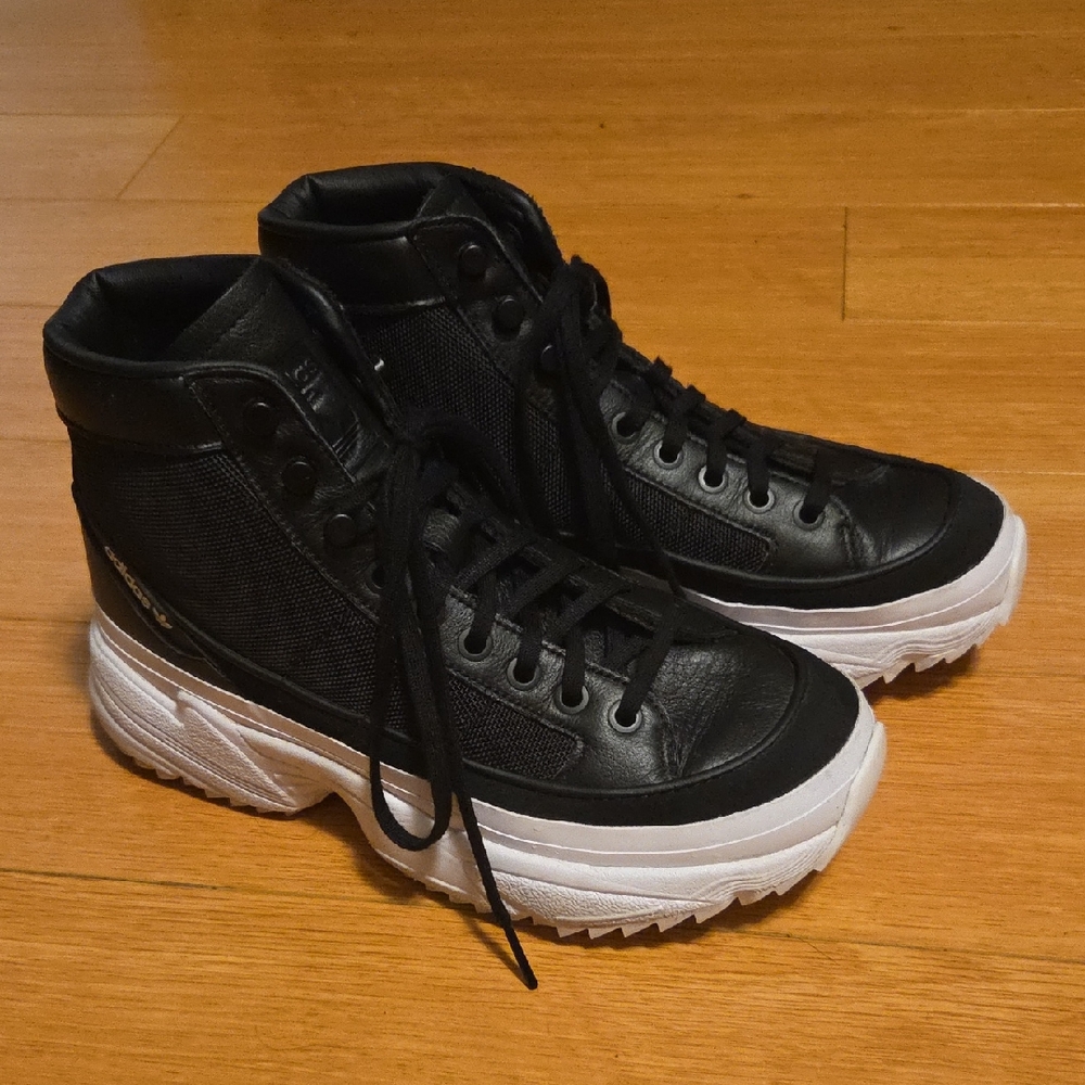 Adidas Kiellor Xtra Boot Sneakers Black White EE4897 7 Runs Big